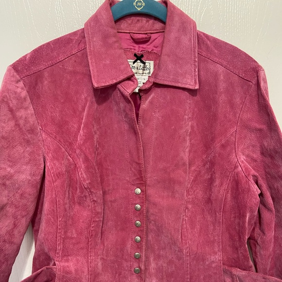 Live a Little Leather Suede Pink Jacket - Picture 2 of 6